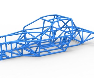 Frame of New Zealand Super Saloon race car 1:25