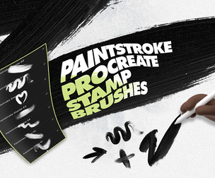 Paintstroke Procreate Stamp Brushes