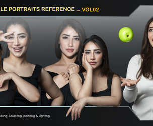 Female Portraits Reference VOL02