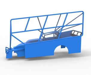 Shell of Northeast Dirt Modified with side wing 1:25