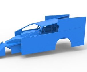 Shell of Northeast Outlaw Dirt Modified V1 Scale 1:25