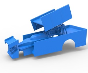 Shell of Northeast Outlaw Dirt Modified V2 Scale 1:25