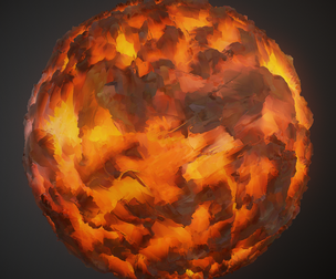 Hand Painted Lava
