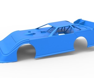 Shell of Super Dirt Late model Version 1 Scale 1:25