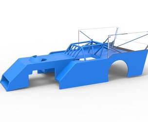 Shell of Outlaw Figure 8 Modified stock car 1:25