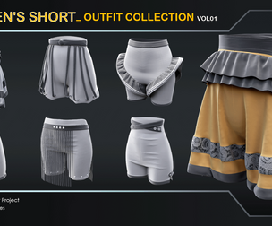 Women's Shorts_ Outfit Collection VOL01