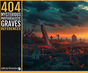 404 Mysterious Photorealistic Graves