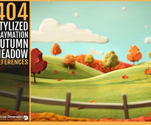 404 Stylized Claymation Autumn Meadow