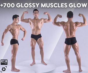 +750 Glossy Muscles Glow References Pictures - Vol 01