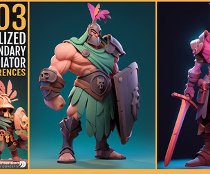 303 Stylized Legendary Gladiator