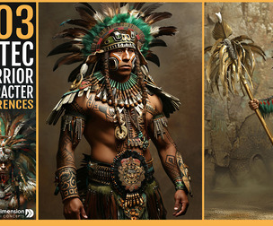 303 Aztec warrior character