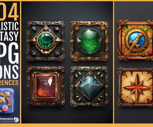 404 Realistic Fantasy RPG Icons