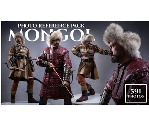 Mongol vol.1 - Reference Photo Pack For Artists 591 JPEGs noAI