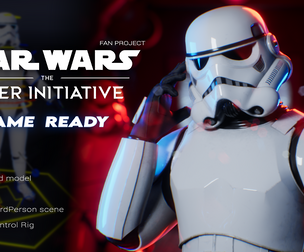 Star Wars the Kyber Initiative - Stormtrooper (Game Ready)