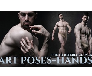 An Art Poses + Hands - Reference Photo Pack For Artists 881 JPEGs noAI