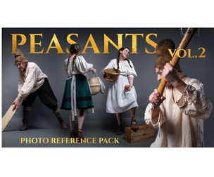 Peasants vol.2 - Reference Photo Pack 336 JPEGs noAI