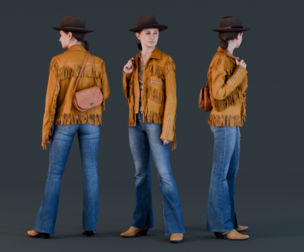 Fringe Charm Urban Cowboy Style Girl