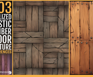 303 Stylized Rustic Timber Floor Texture