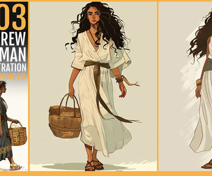 303 Hebrew Woman Illustration