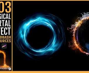 303 Magical Portal Effects for Photobashing