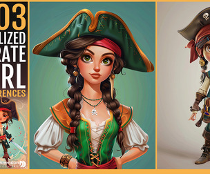 303 Stylized Pirate Girl