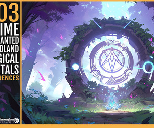 303 Anime Enchanted Woodland with Magical Portals