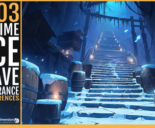 303 Anime Ice Cave Entrance