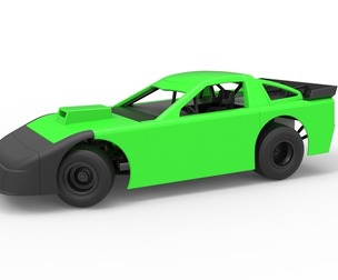 New Zealand Super Saloon race car while turning 1:25