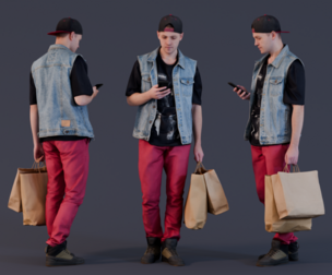 Lost in the Mall - Guy with Shopping Bags