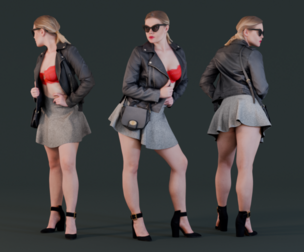 Bold Daring Provocatively Chic Girl