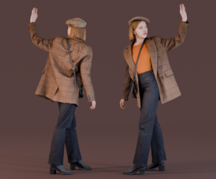 Retro Chic Urban Stroll