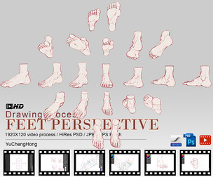 Draw Feet in perspective