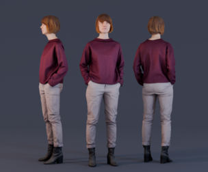 Plum Presence in Casual Elegance