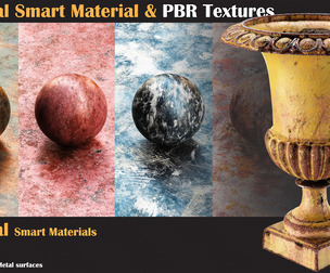 30 Metal Smart Materials & PBR Textures - Vol 19