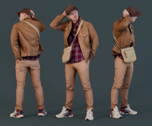 Urban Contemplation - Man in Beige Outfit
