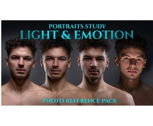 Portraits Study - Light & Emotion - Reference Photo Pack 797 JPEGs noAI