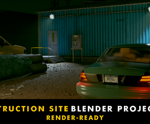 Construction site - - Blender Project File (scene+Textures)