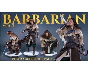 Barbarian Vol.3 - Reference Photo Pack For Artists 544 JPEGs noAI