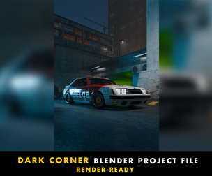 Dark Corner - Blender Project File (scene+Textures)