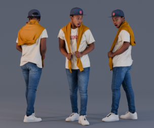 Urban Style with Yellow Sweater Accent
