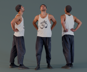 Mystic Urban Man in Prayer Pose