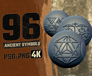 Timeless Artifacts: 96 High-Resolution Alpha Brushes