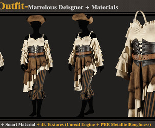 Pirate Outfit-Models+materials