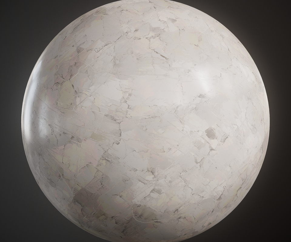 Hand Painted Marble