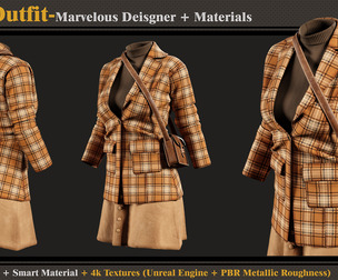 Girls Outfit- Models+Materials