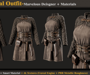Medieval Outfit- Models+Materials