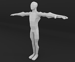 Toon Male Base Mesh