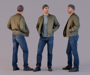 Urban Casual - Man in Bomber Jacket