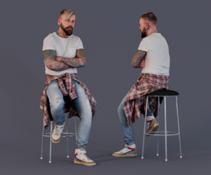 Relaxed Sneakerhead - Man with Casual Attitude