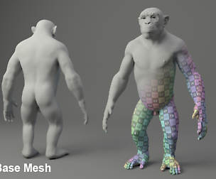 Chimp Base Mesh